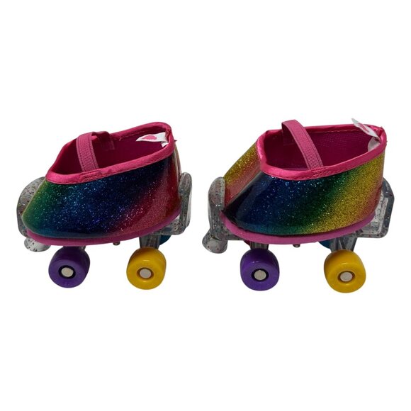 Build A Bear Workshop Rainbow Glitter Roller Skates For Teddy Bear  Sparkle - Picture 7 of 16